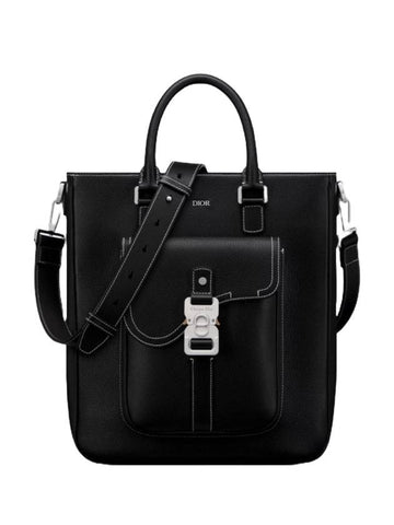 Saddle Tote Bag Black - DIOR - BALAAN 1