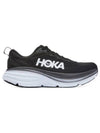 Bondi 8 Wide Low Top Sneakers Black - HOKA ONE ONE - BALAAN 2