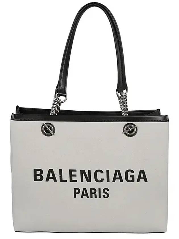 Duty Free Canvas Tote Bag White - BALENCIAGA - BALAAN 2