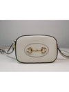 Horsebit 1955 Small Shoulder Bag White - GUCCI - BALAAN 5