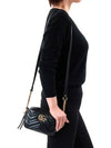 GG Marmont Zip Top Matelasse Mini Cross Bag Black - GUCCI - BALAAN 11