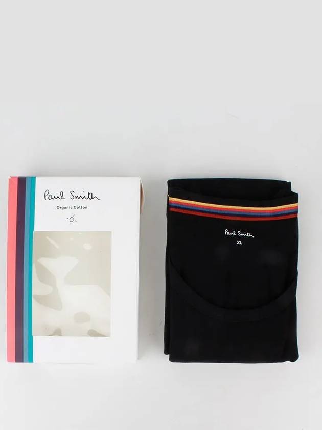 Men's Slimfit Short Sleeve T-Shirt Black - PAUL SMITH - BALAAN 8