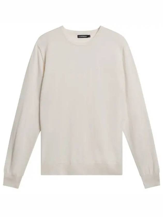 Lyle Merino Crew Neck Knit Top Cloud White - J.LINDEBERG - BALAAN 2