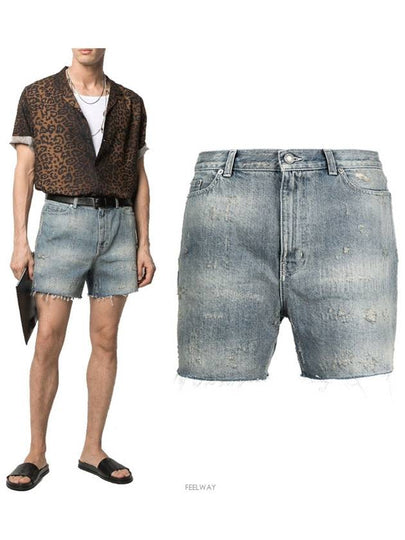 Men's California Denim Shorts Blue - SAINT LAURENT - BALAAN 2