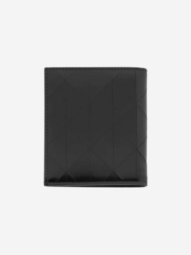 Brushed Leather Half Wallet Black - PRADA - BALAAN 4