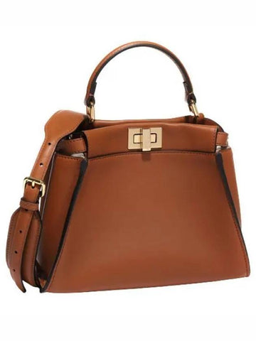 Cross Bag Peekaboo Mini Leather Bag - FENDI - BALAAN 1