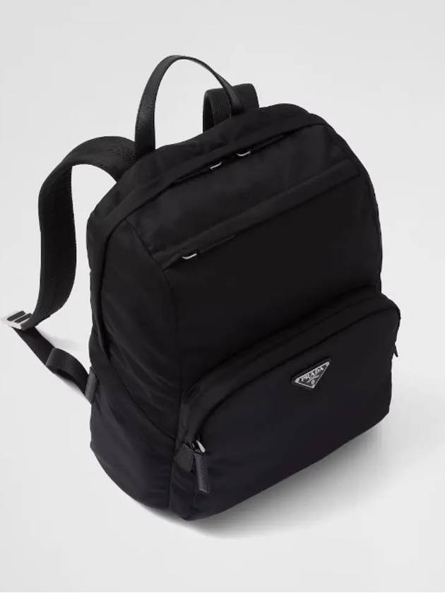 Triangle Logo Re-Nylon Backpack Black - PRADA - BALAAN 5