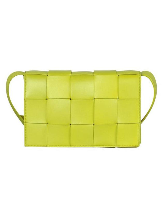 Glossy Maxi Cassette Cross Bag Acid Kiwi - BOTTEGA VENETA - 1