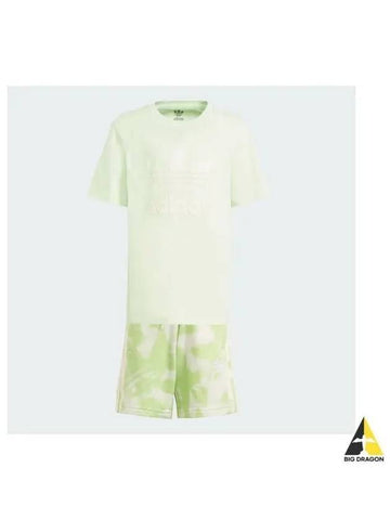 adidas KIDS Summer All Over Print Shorts Tee Shirt IR6457 - ADIDAS - BALAAN 1