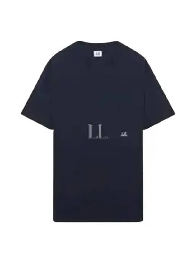 Small Logo Pocket Cotton Short Sleeve T-Shirt Black - CP COMPANY - BALAAN 2