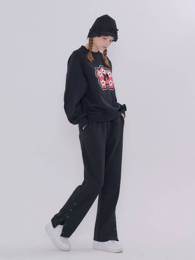 Button Banding Track Pants Black - METAPHER - BALAAN 3