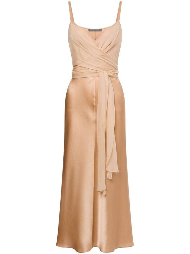 Alberta Ferretti Midi Satin Dress Clothing - ALBERTA FERRETTI - BALAAN 1