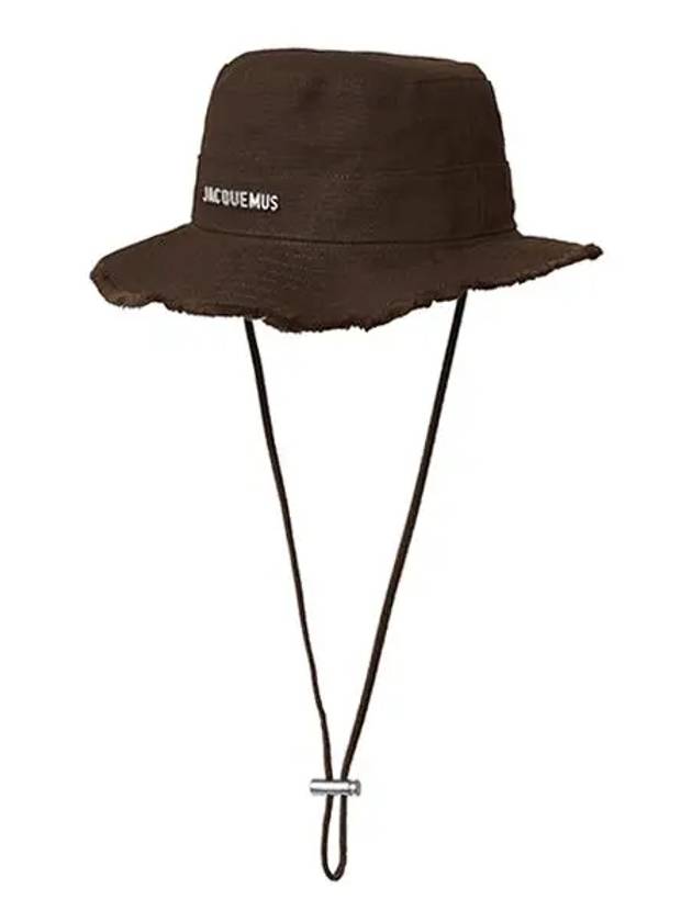 Le Bob Artichaut Cotton Bucket Hat Brown - JACQUEMUS - BALAAN 3