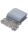 Embroidery Logo Chain Cald Wallet Blue - MAISON MARGIELA - BALAAN 5