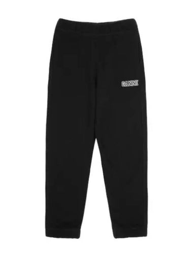 Software Isoli Elasticated Pants Black - GANNI - BALAAN 1