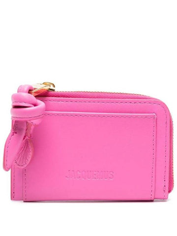 Le Porte Cartes Tourni Leather Card Wallet Pink - JACQUEMUS - BALAAN 1