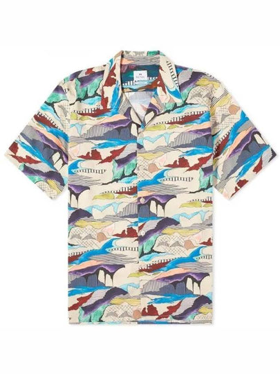 Print Casual Short Sleeve Shirt White - PAUL SMITH - BALAAN 2