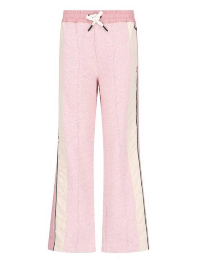 Grenoble Fleece Track Pants Pink - MONCLER - BALAAN 1