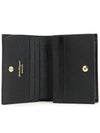 Vara Bow Gloss Flap Half Wallet Black - SALVATORE FERRAGAMO - BALAAN 5