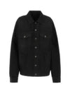 Political Campaign Logo Oversized Denim Jacket Black - BALENCIAGA - BALAAN 2