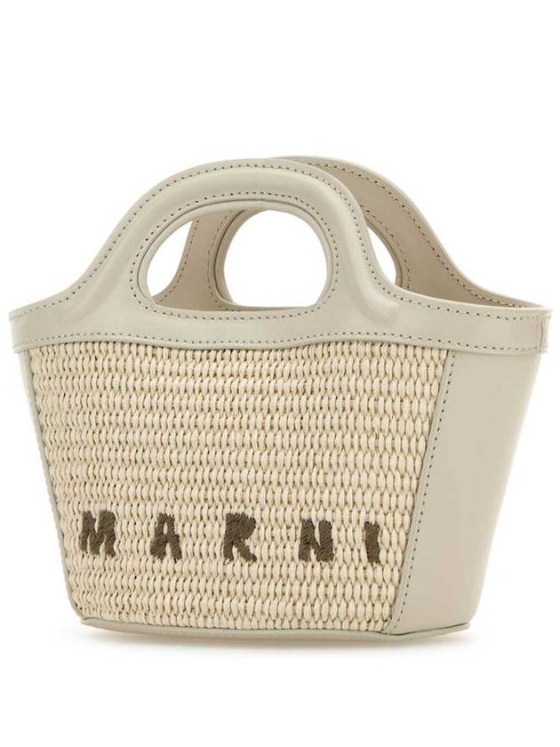 Rattan Micro Tropicalia Cross Bag White - MARNI - BALAAN 3