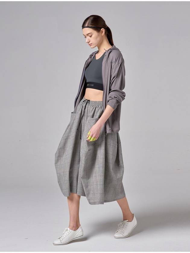 Tech Flare Wide Pants Gray - ATHPLATFORM - BALAAN 5