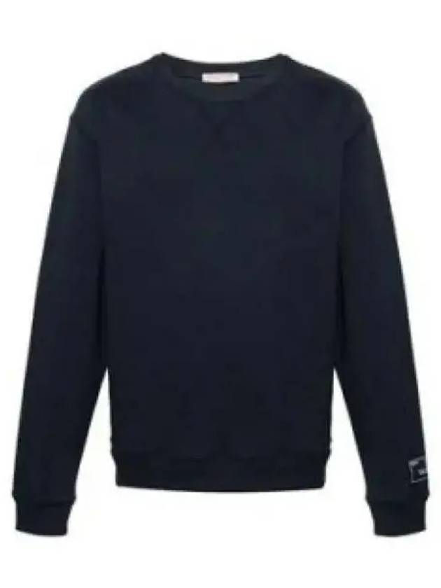 Sleeve Logo Patch Sweatshirt Navy - VALENTINO - BALAAN 2