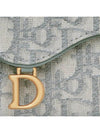 Saddle Oblique Jacquard Lotus Wallet Grey - DIOR - BALAAN 7