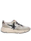 Running Sole Suede Low Top Sneakers Grey - GOLDEN GOOSE - BALAAN 1