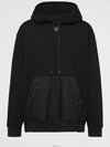 LOGO COTTON HOODIE T SHIRT - PRADA - BALAAN 6