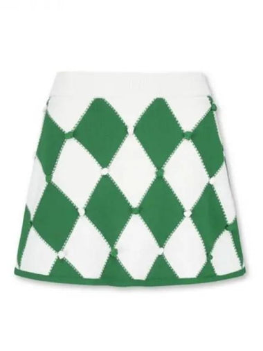 Golf Women s Argyle A line Knit Culotte WWWAA23605GRX Domestic Product GQ0Z23082934442 - WAAC - BALAAN 1