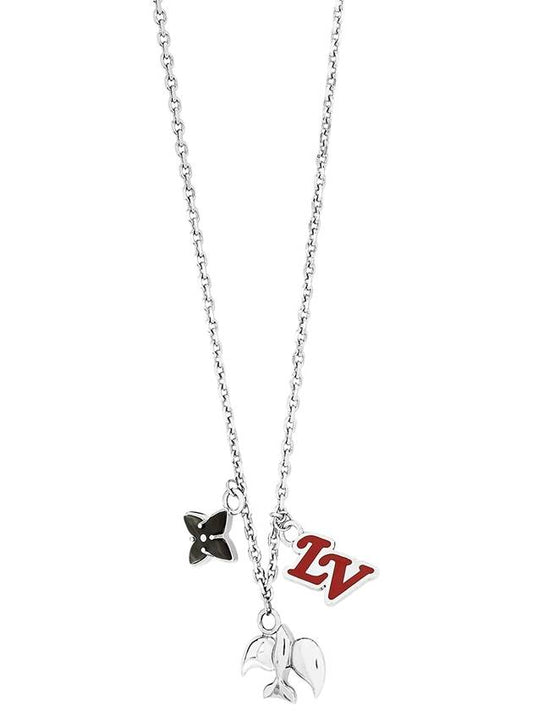 LV Dove Necklace Silver - LOUIS VUITTON - BALAAN 2