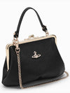 Granny Frame Perth Chain Cross Bag Black - VIVIENNE WESTWOOD - BALAAN 4