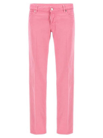 Denim Straight Pants S75LB0861S30811243 PINK - DSQUARED2 - BALAAN 1