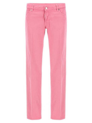 Denim Straight Pants S75LB0861S30811243 PINK - DSQUARED2 - BALAAN 1