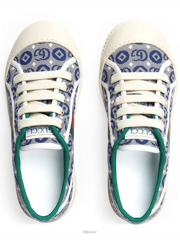 Kids Tennis 1977 Trainer Sneaker Blue - GUCCI - BALAAN 6