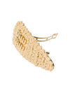 24 ss Raffia Logo Plaque Hair Clip 5IF092 2F73 F0018 B0111059459 - MIU MIU - BALAAN 4