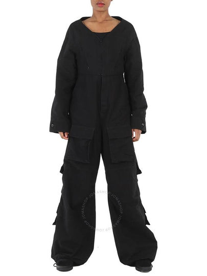 women jumpsuit black - BALENCIAGA - BALAAN 2