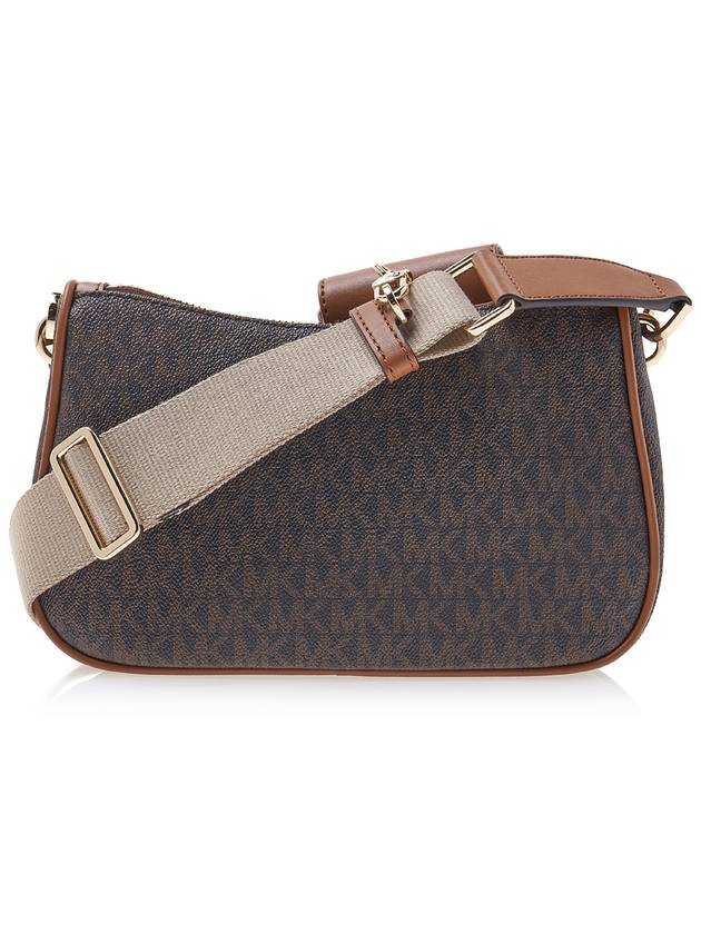 Jet Set Medium Signature Logo Cross Bag Brown - MICHAEL KORS - BALAAN 4