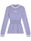 Bree Ribbed Waist Knit Top Sweet Lavender - J.LINDEBERG - BALAAN 2