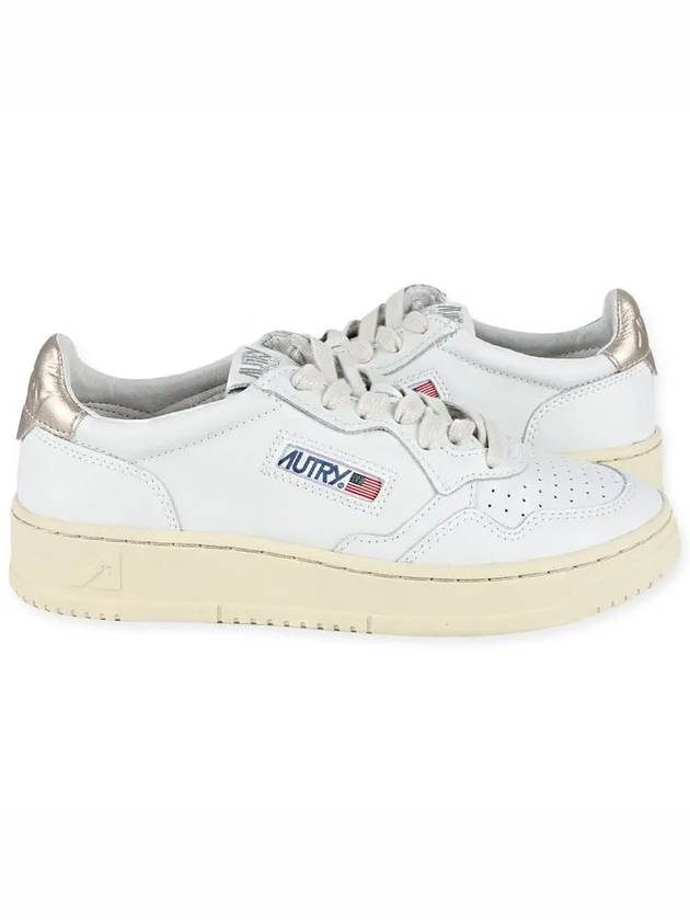 Medalist Goatskin Low Top Sneakers Gold White - AUTRY - BALAAN 2