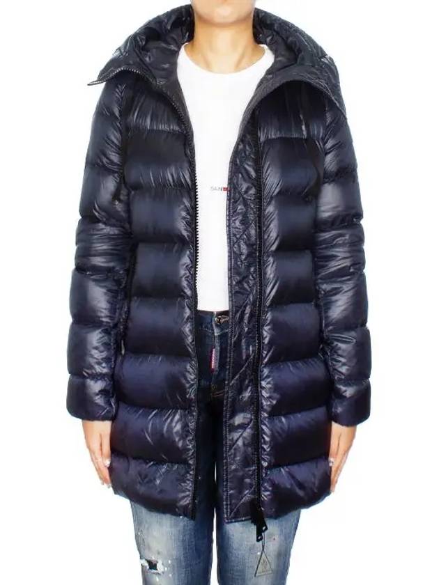 Suyen Down Long Padding Navy - MONCLER - BALAAN 3