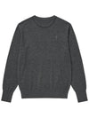 Basic crew neck knit gray - SOLEW - BALAAN 1