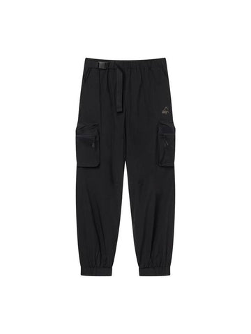 Nylon Cargo Track Pants Black - HARDGEAR APPAREL - BALAAN 1