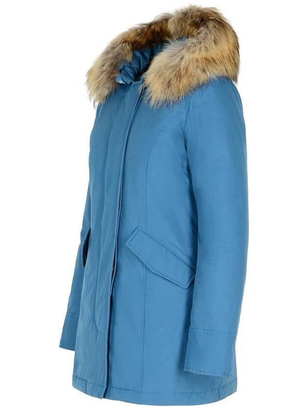 Woolrich 'Artic' Light Blue Cotton Blend Parka - WOOLRICH - BALAAN 2