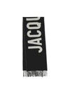 Lecharpe Fringe Logo Virgin Wool Muffler Black - JACQUEMUS - BALAAN 2