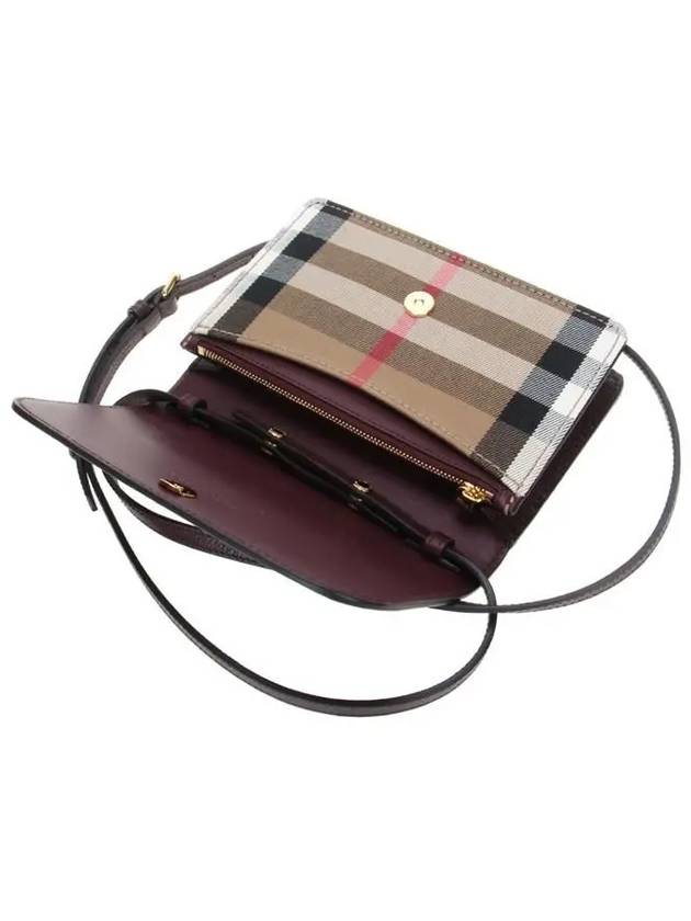 New Hampshire Shoulder Bag Burgundy - BURBERRY - BALAAN 5