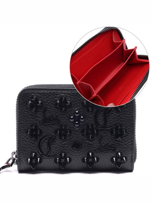 Panettone Stud Coin Wallet Black - CHRISTIAN LOUBOUTIN - BALAAN 2