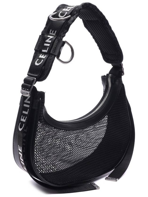 Mesh Tracking Shoulder Bag Black - CELINE - BALAAN 4