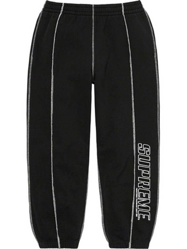 Coverstitch Jogger Sweatpant Black Coverstitch Sweatpant - SUPREME - BALAAN 4